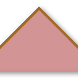 Foulard scout Vieux Rose CC41 Biais Caramel