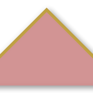 Foulard scout Vieux Rose CC41 Biais Dore