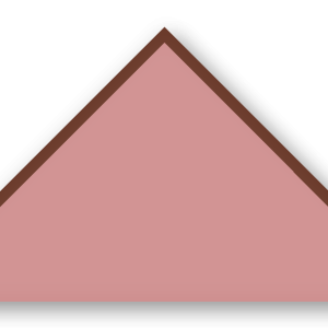 Foulard scout Vieux Rose CC41 Biais Marron