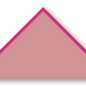 Foulard scout Vieux Rose CC41 Biais Rose Vif