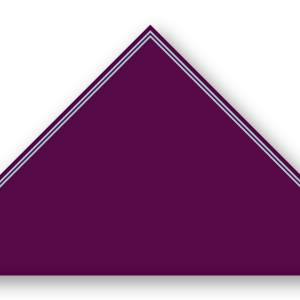 Foulard scout Aubergine Double soutache Bleu Clair