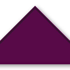 Foulard scout Aubergine Double soutache Noir
