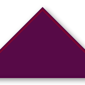 Foulard scout Aubergine Double soutache Rouge Fonce
