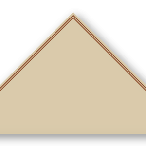 Foulard scout Beige CC37 Double soutache Cafe