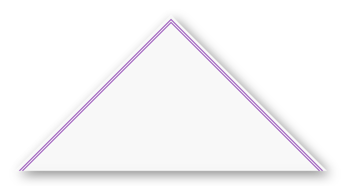Foulard scout Blanc CC08 Double soutache Violet