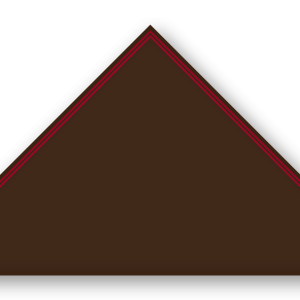 Foulard scout Choco CC34 Double soutache Rouge Fonce