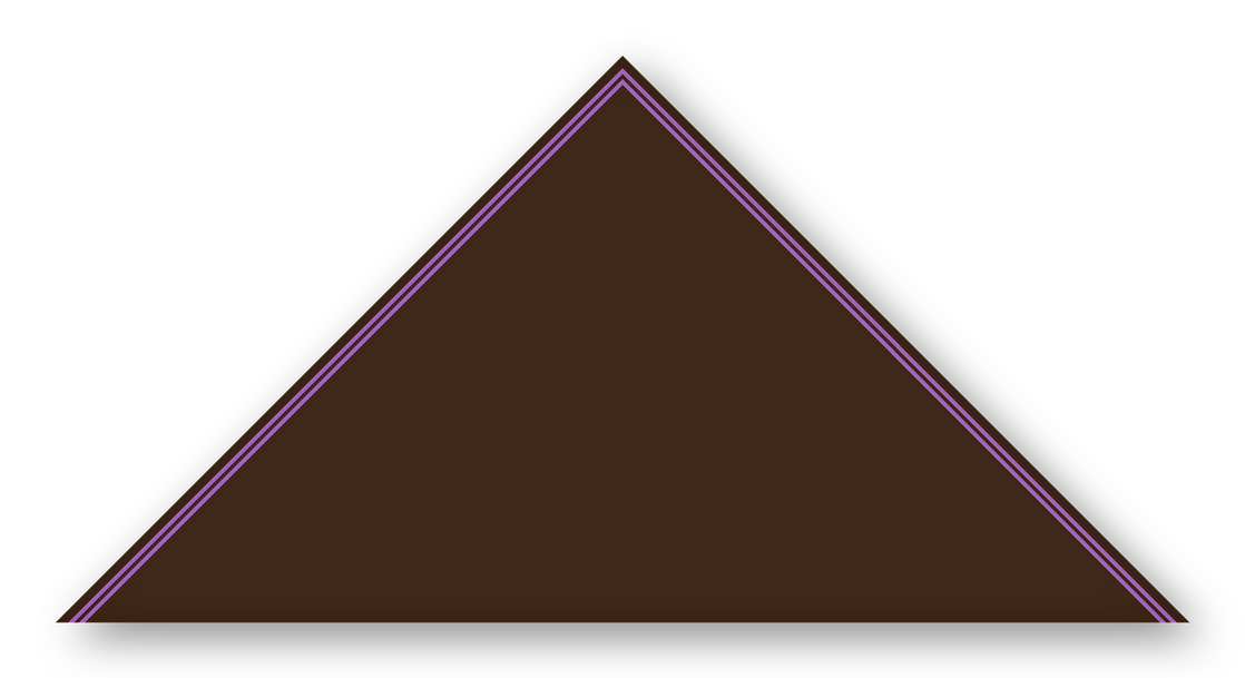 Foulard scout Choco CC34 Double soutache Violet
