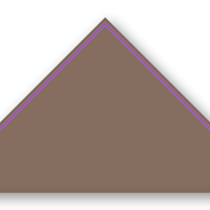 Foulard scout Taupe CC35 Double soutache Violet