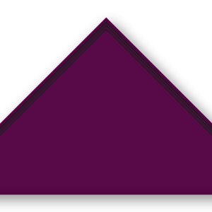 Foulard scout Aubergine Triple soutache Noir