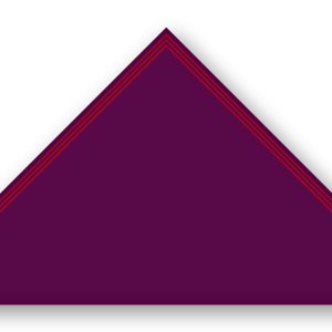 Foulard scout Aubergine Triple soutache Rouge Fonce