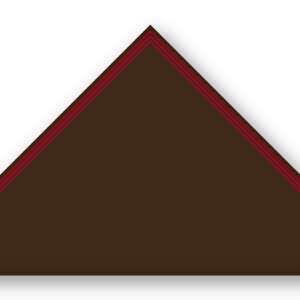 Foulard scout Choco CC34 Triple soutache Rouge Fonce