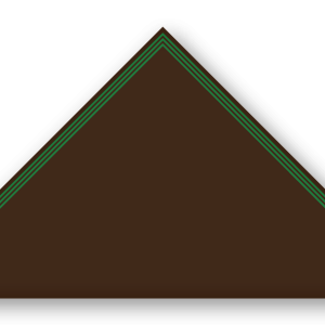 Foulard scout Choco CC34 Triple soutache Vert Profond