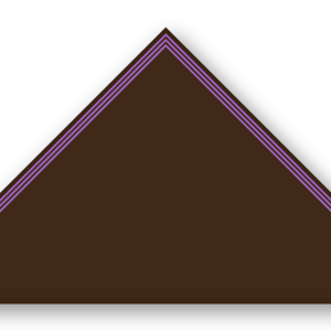 Foulard scout Choco CC34 Triple soutache Violet