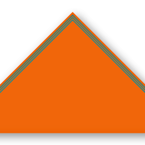 Foulard scout Orange CC24 Triple soutache Lac Bleu