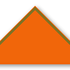 Foulard scout Orange CC24 Triple soutache Vert Profond